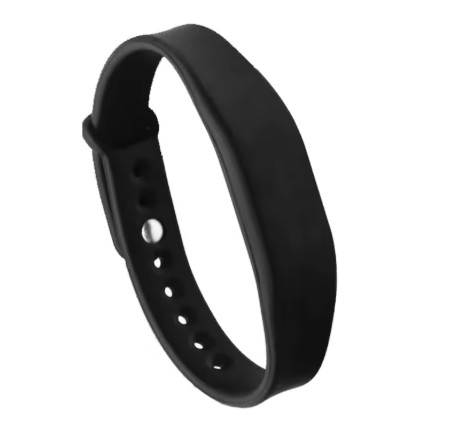 Black Digital Business Card Wristband